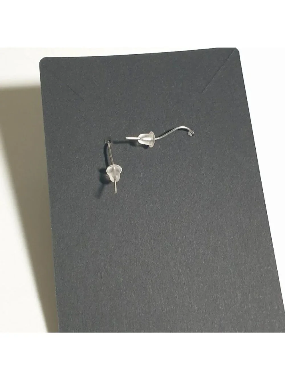 Silver Tone Round Dangle Earrings Circular Cutout Hook Back Modern Style Women